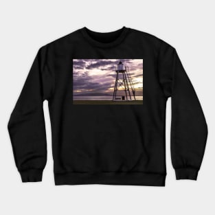 Silloth Lighthouse, Cumbria, On The Solway Firth Crewneck Sweatshirt